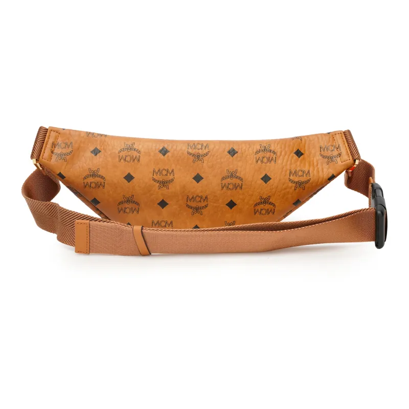 MCM Slim Fursten Belt Bag Small Visetos Cognac-2