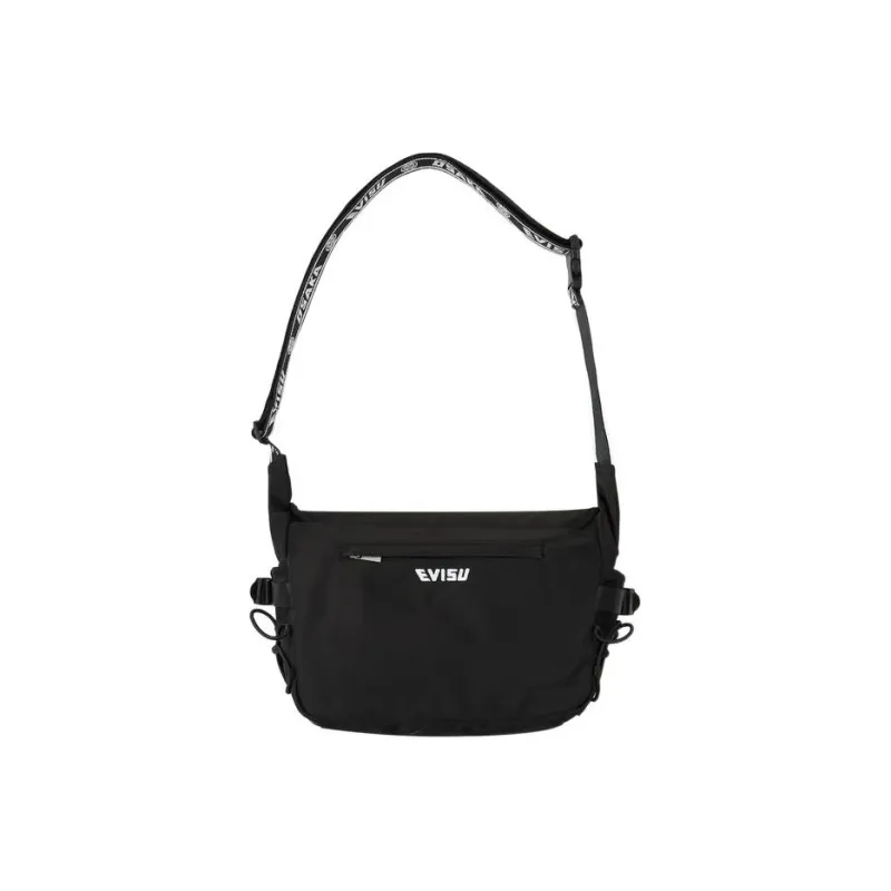 EVISU Embroidery Messenger Bag Shoulder Bag Crossbody Bag Regular Men's Black-1