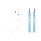 1 Pack Socks and 1 Pair of Shoelaces-Blue