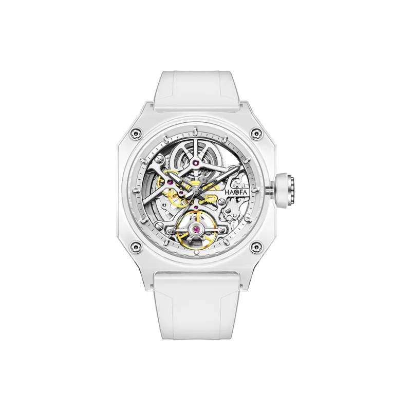 HaofaTourbillon Automatic Mechanical Movement Watch Men's Watches Black Dial-3