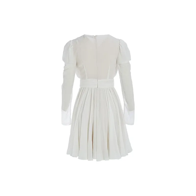 Marie Elie Long-Sleeved Dresses Women's White-1