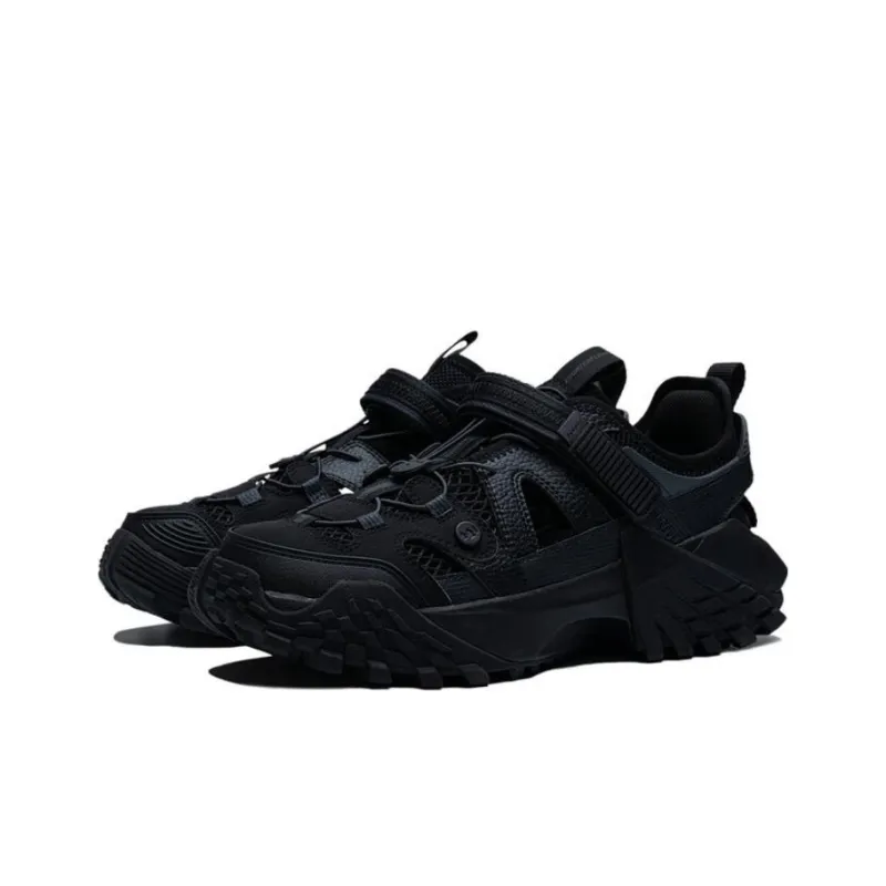 LiNing Linchuan V2 Linian V2 Anti Slip Wear Resistant Low Top Sports Casual Shoes Men's Black-2