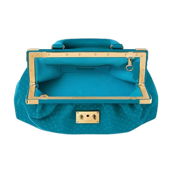 LOUIS VUITTON Monogram Clutch Blue-3