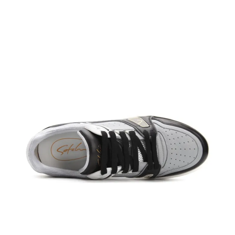 Satchi Low Top Stylish Skateboarding Shoes Men's Gray-3