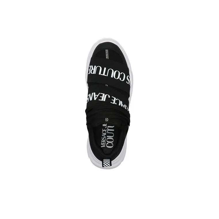 VERSACE JEANS Speedtrack Low Top Casual Shoes Men's Black White-3