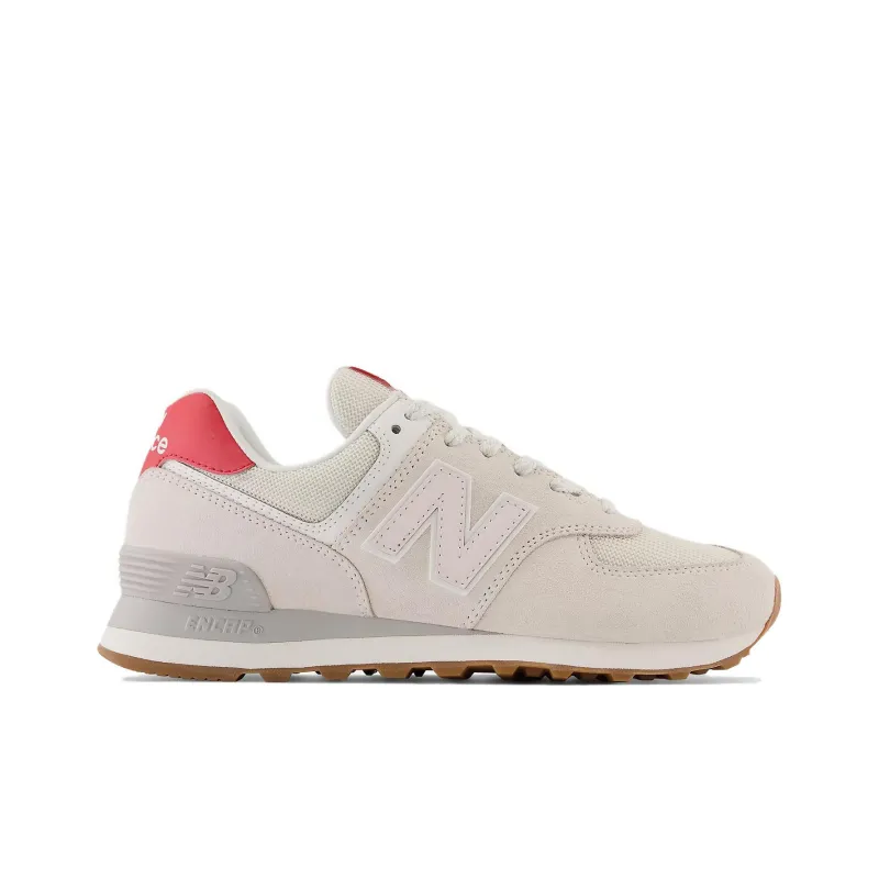 New Balance 574 Reflection Washed Pink True Red Women's-1