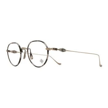 Chrome Hearts Alloy Oval Eyeglass Frames Men's
