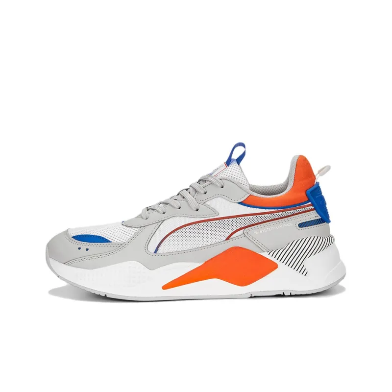 PUMA RS-X 3D Anti-Slip Wear-Resistant Low-Top Sports Casual Shoes Men's White Gray-0