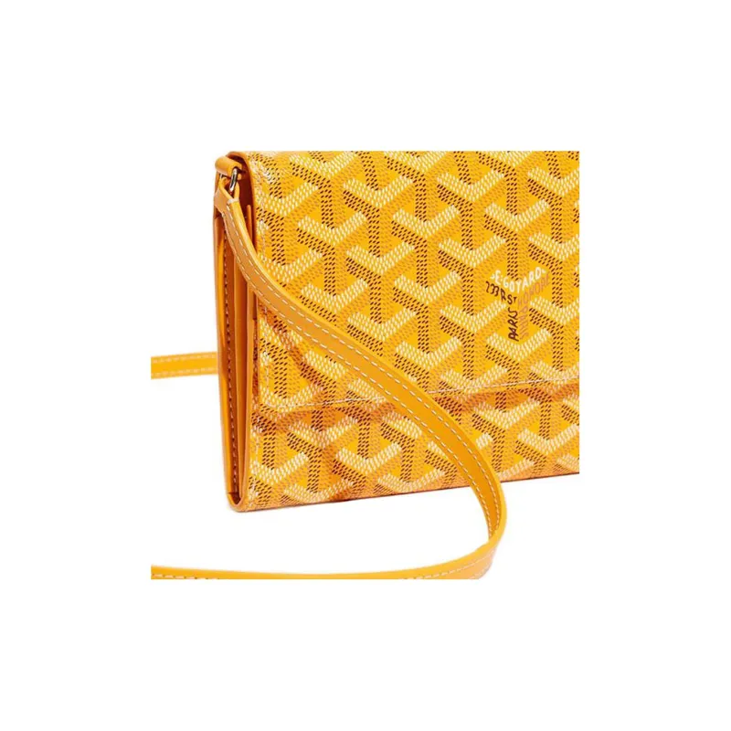 GOYARD Varenne Canvas With Leather Shoulder Bag Crossbody Bag Mini Women's Yellow-4