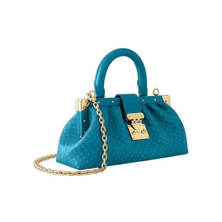 LOUIS VUITTON Monogram Clutch Blue-1