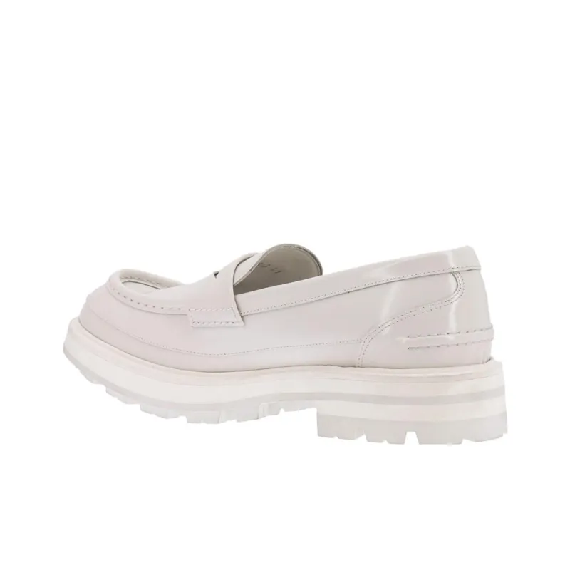 Alexander McQueen Ridged-sole Penny Loafers-3
