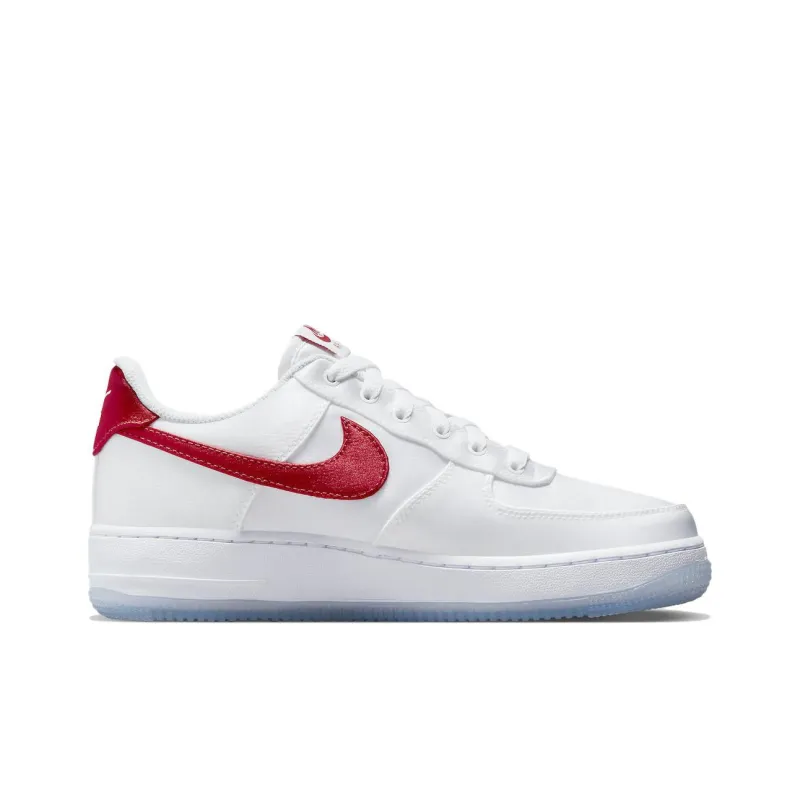 Nike Air Force 1 Low '07 Satin White Varsity Red Women's-1