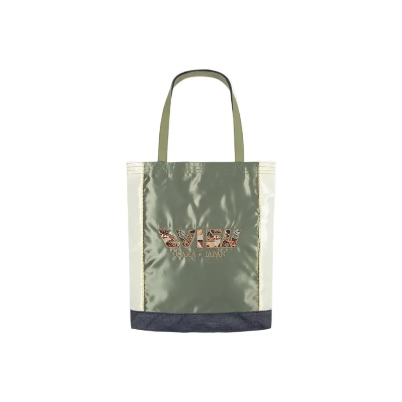 EVISU Canvas Bag Handbag Shoulder Bag Regular Men's Green-2