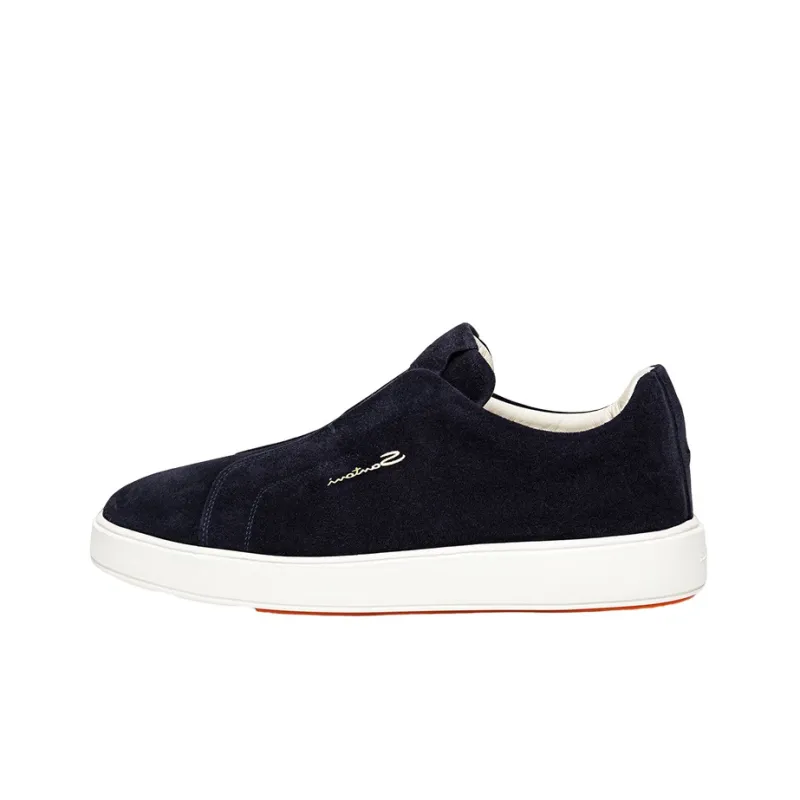 Santoni Suede Slip-on Sneakers-0