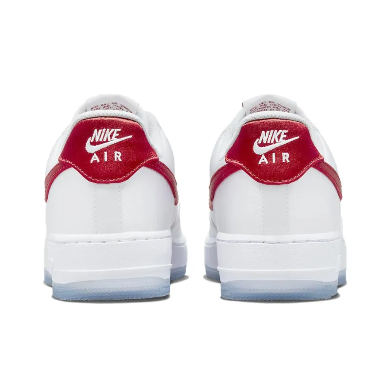 Nike Air Force 1 Low '07 Satin White Varsity Red Women's-4