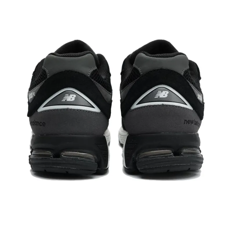 New Balance 2002R Black Dark Grey White-3