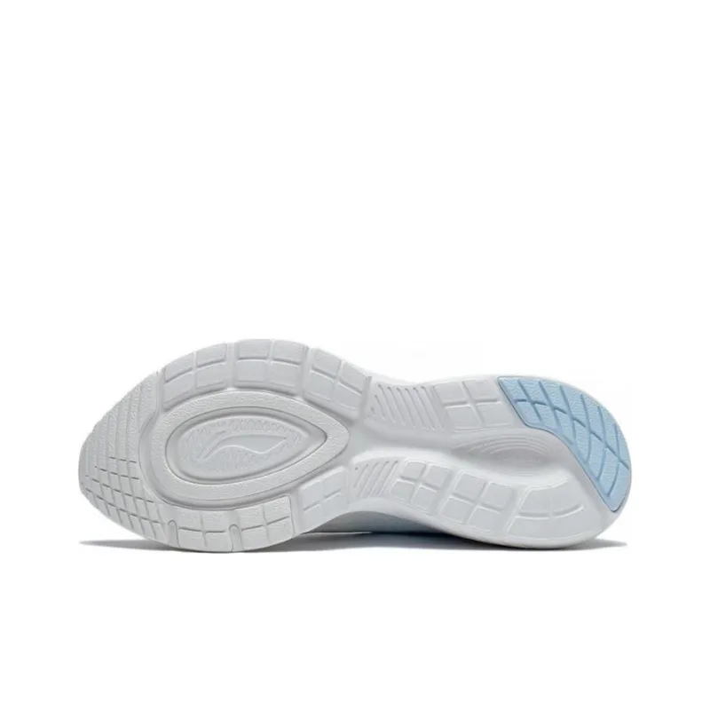 LiNing YunQue Anti Slip Wear Resistant Low Top Running Shoes Women's White Blue-4