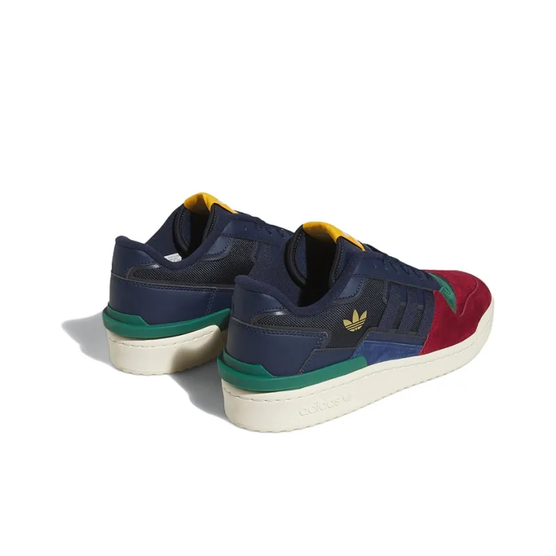 Adidas Forum Exhibit Low 2.0 Collegiate Navy Burgundy Green-3