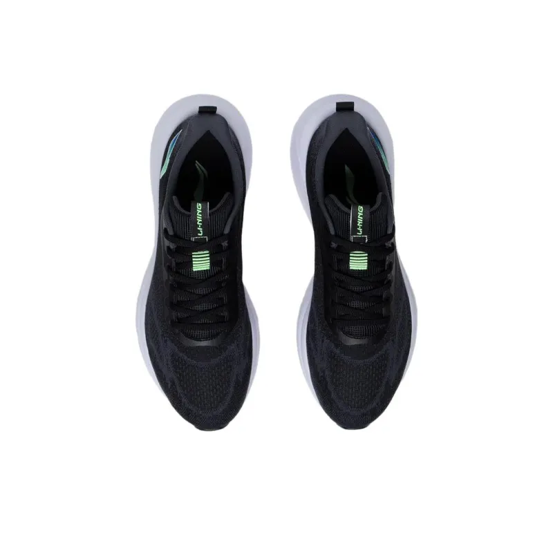 LiNing YunQue Cushioning Slip Resistant And Abrasion Resistant Low Top Casual Running Shoes Men's Ebony Black-3