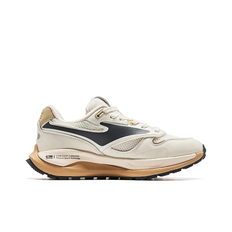 Erke Lite Classic Anti Slip Wear Resistant Low Top Sports Casual Shoes Women's Latte-1