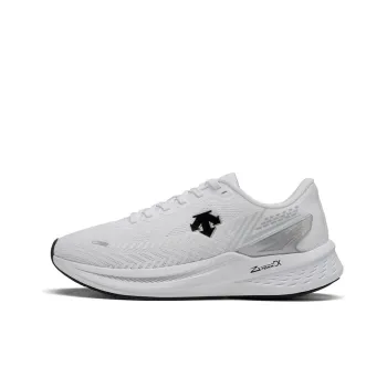 DESCENTE Enerzite Durable Breathable Low Top Running Shoes Unisex White Black