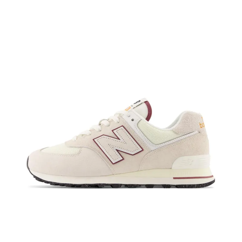New Balance 574 Off White Burgundy 2023-0