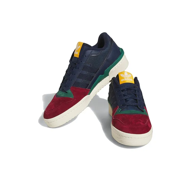 Adidas Forum Exhibit Low 2.0 Collegiate Navy Burgundy Green-2