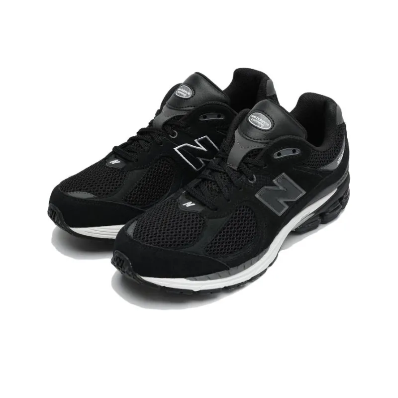 New Balance 2002R Black Dark Grey White-1