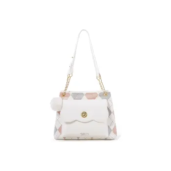Miffy PU Commuter Bag Handbag Shoulder Bag Women's White/Brown
