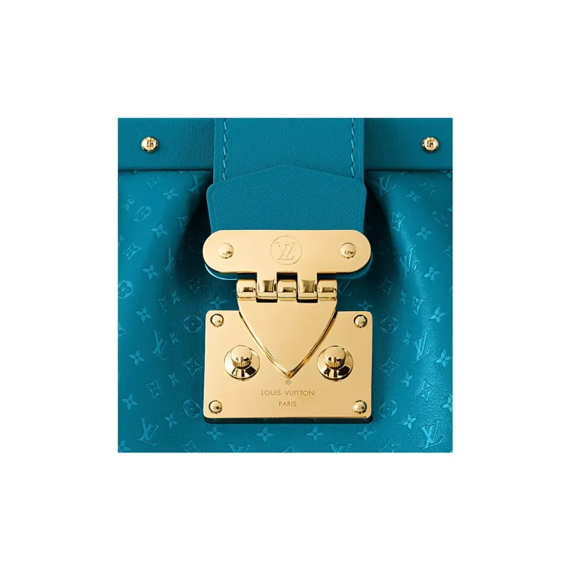 LOUIS VUITTON Monogram Clutch Blue-5