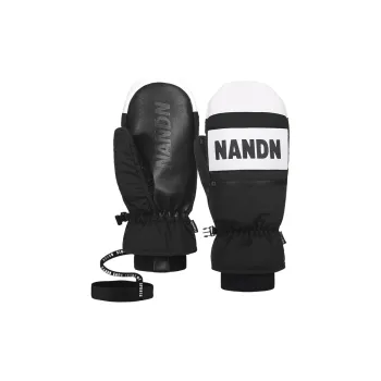 NANDN Skiing Breathable And Moisture-Wicking Padded And Fleece-Lined Fingerless Gloves Unisex