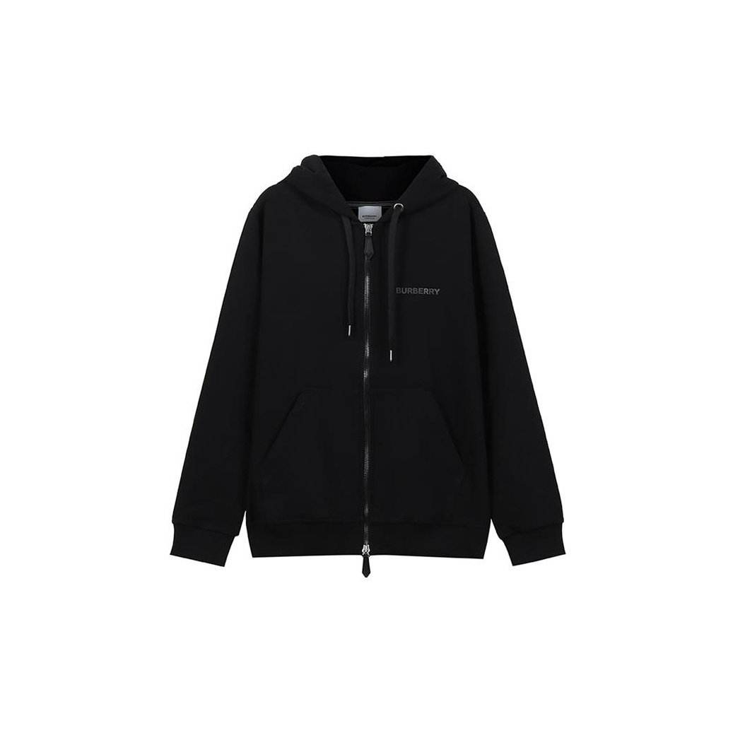 Mens black burberry hoodie best sale