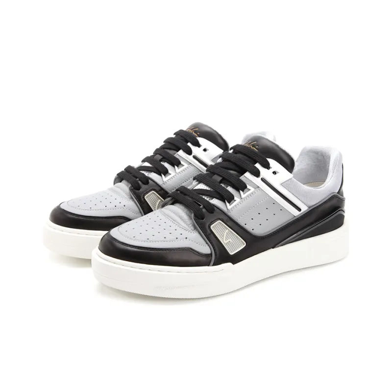 Satchi Low Top Stylish Skateboarding Shoes Men's Gray-2