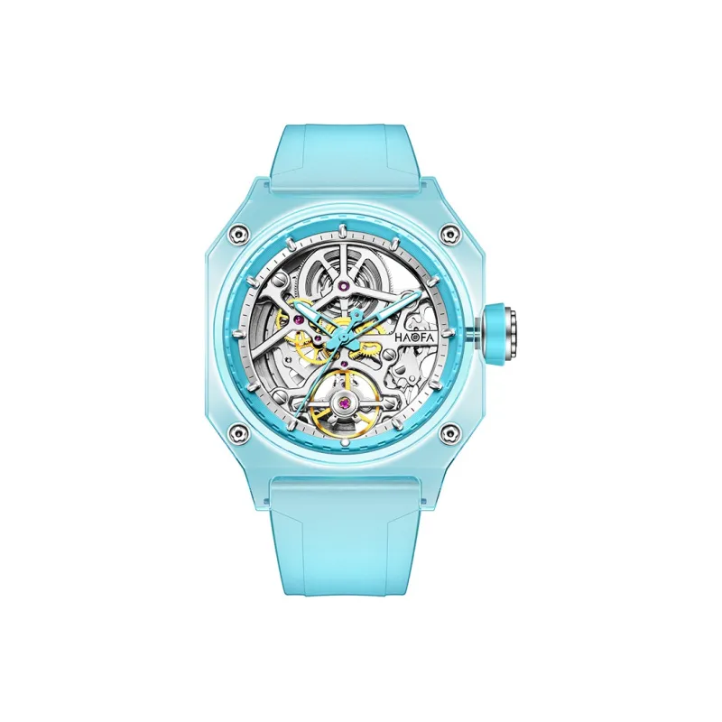 HaofaTourbillon Automatic Mechanical Movement Watch Men's Watches Black Dial-5
