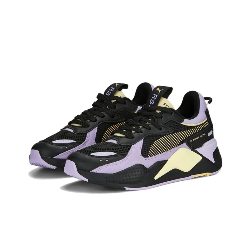 PUMA RS-X Reinvention Anti-Slip Wear-Resistant Low-Top Sports Casual Shoes Men's Black Purple-1