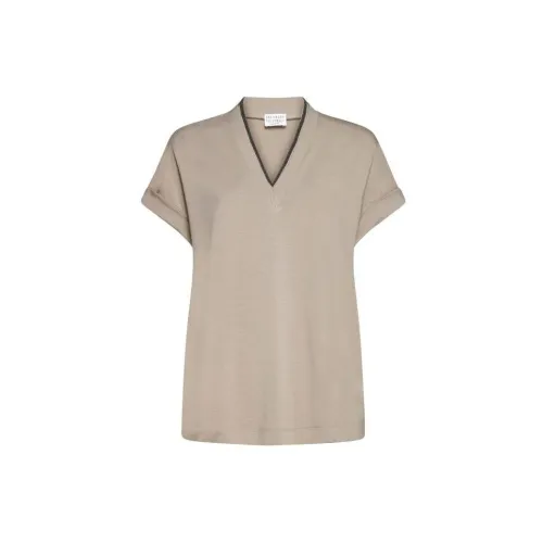 Brunello Cucinelli T-Shirts Women's Linen