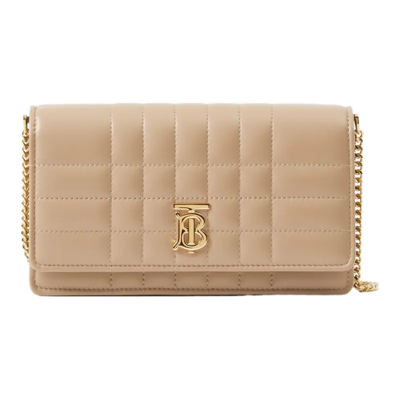 Burberry Lola Bag Sheepskin Lona Handheld Shoulder Bag, Crossbody Bag Women's Buy Beige-0