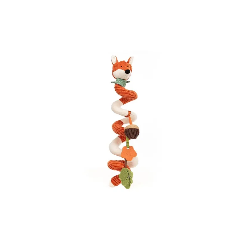 JELLYCAT Forest Animal Collection Little Fox Spiral Activity Toy Dolls Plush Doll 13cm High-1