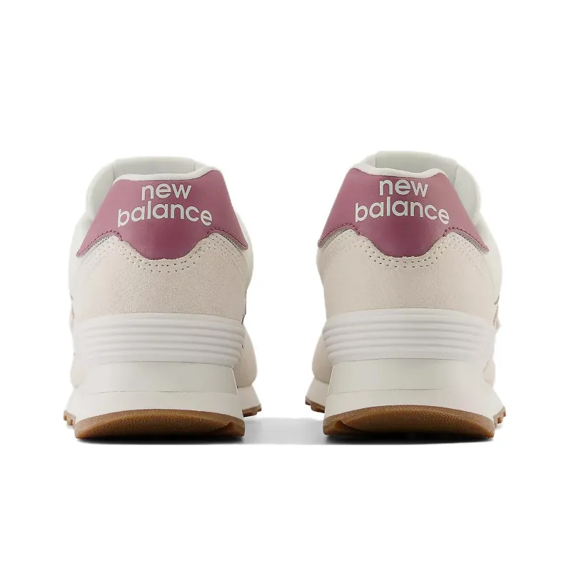 New Balance 574 Beige Baby Pink Ecru Blue Women's-4