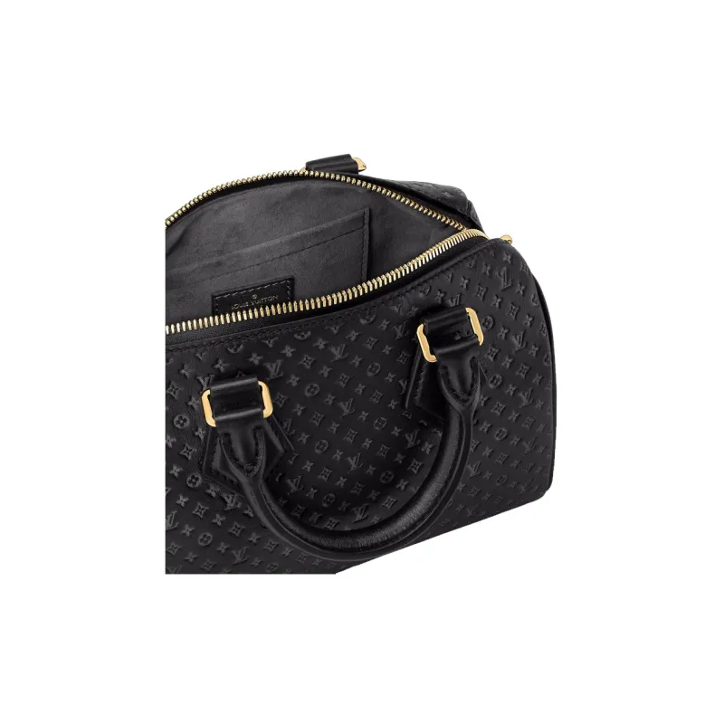 LOUIS VUITTON Speedy Bandouliere 20 Black-4