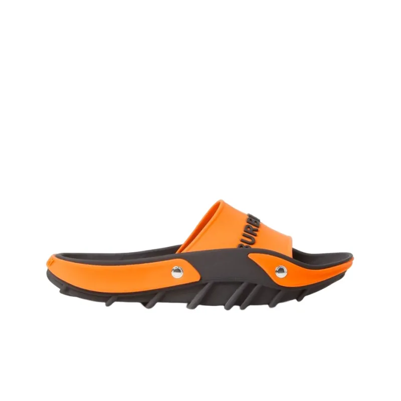 Burberry Bucklow Slide Black Orange-1