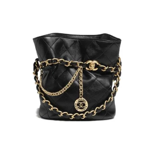 CHANEL 22SS Bucket Bags Shoulder Bag Crossbody Bag Black
