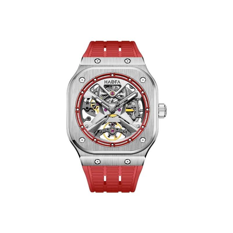 HaofaTourbillon Automatic Mechanical Movement Watch Men's Watches Cut-Out Dial 1961-B-9