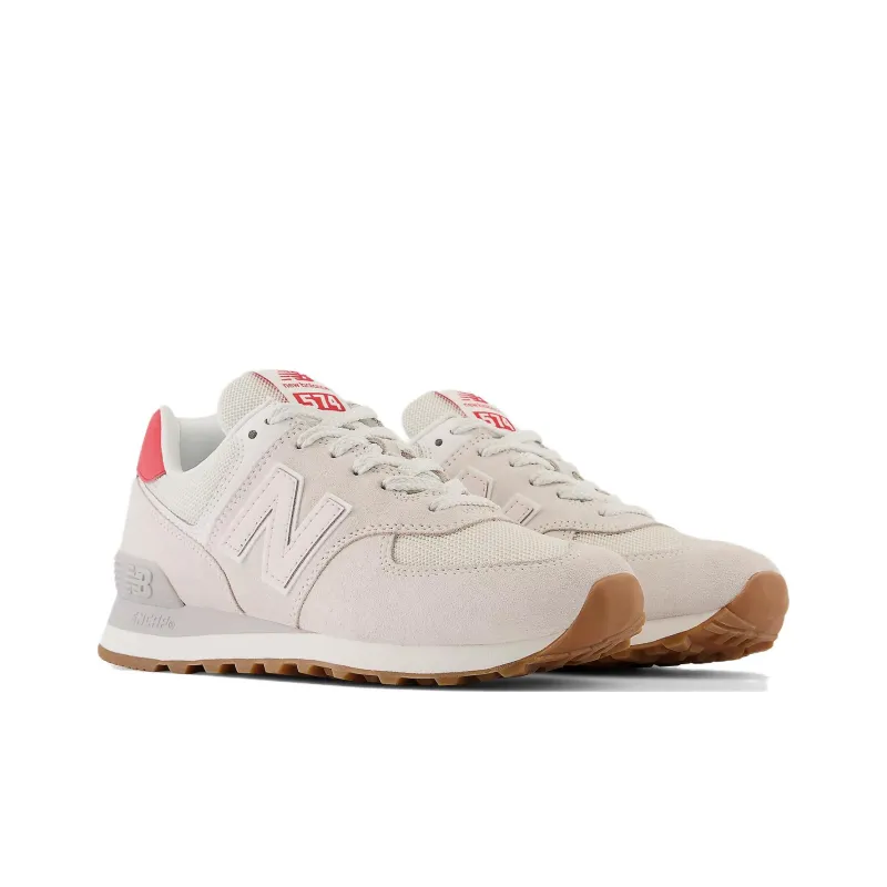 New Balance 574 Reflection Washed Pink True Red Women's-2