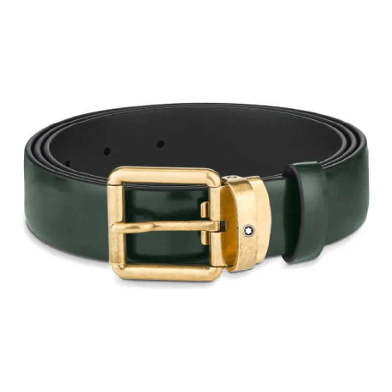 MONTBLANC Cow Leather Belts Men's 3cm-0
