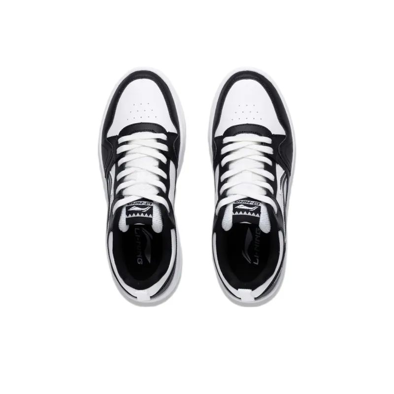 LiNing Xingchu 2.0 Anti Slip Wear Resistant Low Top Skateboard Shoes Men's Black White-3