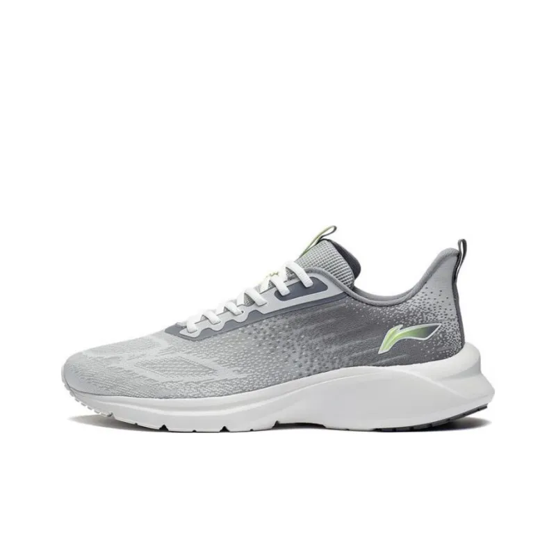 LiNing YunQue Anti Slip Wear Resistant Low Top Running Shoes Men's Frost Gray-0