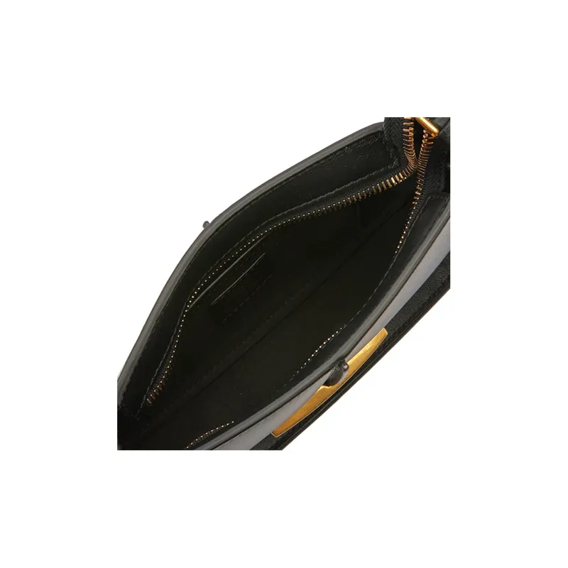 TOD'S Timeless Calfskin Shoulder Bag, Handbag, Shoulder Bag Women's Black-5