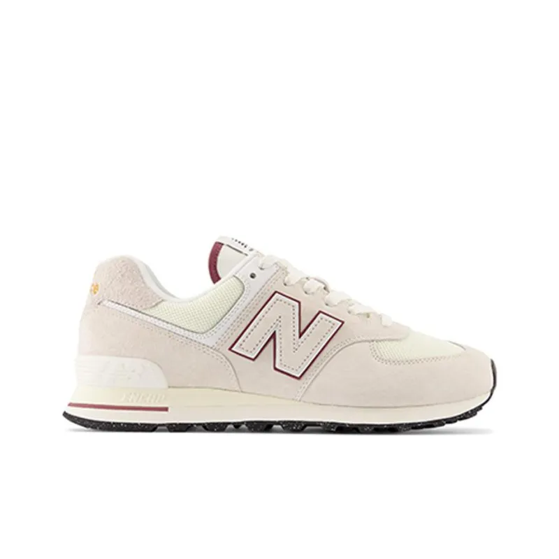 New Balance 574 Off White Burgundy 2023-1