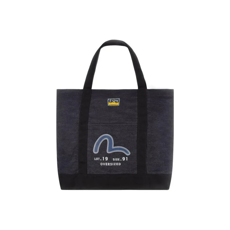 EVISU Cotton One Shoulder Handbags Regular Men's Blue-1